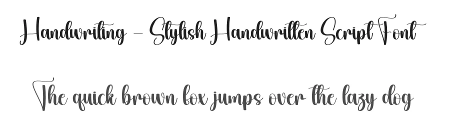 Handwriting – Stylish Handwritten Script Font by creativeletter — Script Handwritten Font