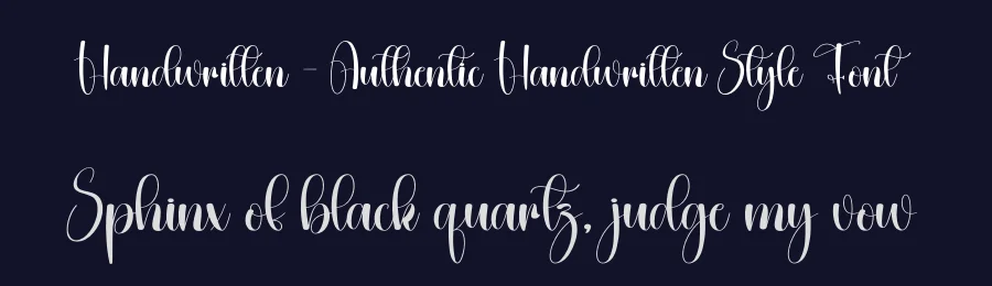 Handwritten – Authentic Handwritten Style Font by creativeletter — Script Handwritten Font — thumbnail 2