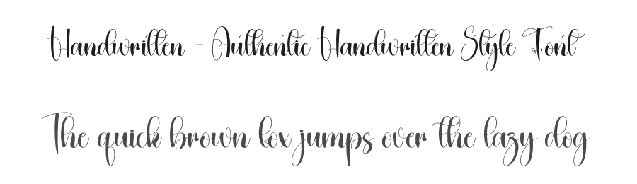 Handwritten – Authentic Handwritten Style Font by creativeletter — Script Handwritten Font