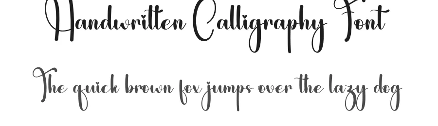 Handwritten Calligraphy Font by andikastudio — Script Handwritten Font