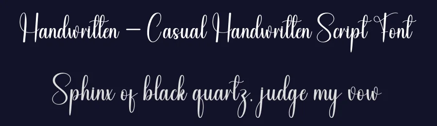 Handwritten – Casual Handwritten Script Font by andikastudio — Script Handwritten Font — thumbnail 2
