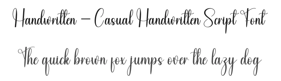 Handwritten – Casual Handwritten Script Font by andikastudio — Script Handwritten Font