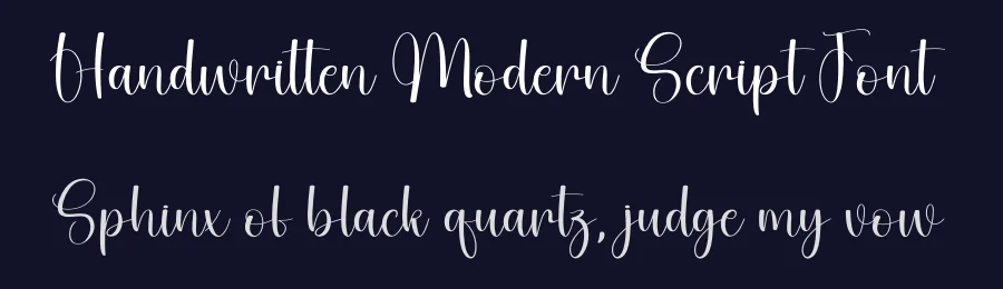Handwritten Modern Script Font by creativeletter — Script Handwritten Font — thumbnail 2