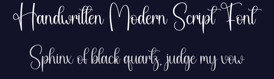 Handwritten Modern Script Font by creativeletter — Script Handwritten Font — thumbnail 2