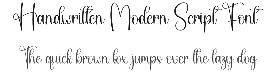 Handwritten Modern Script Font by creativeletter — Script Handwritten Font