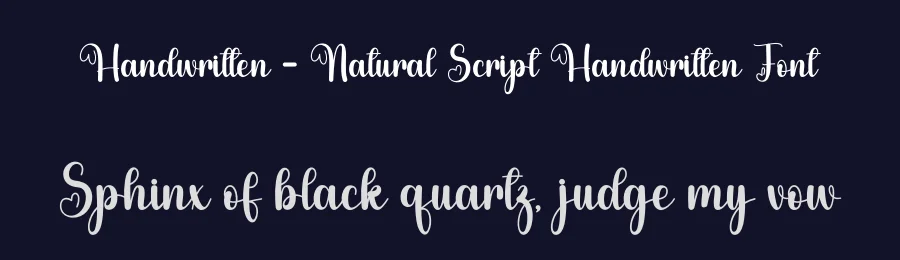 Handwritten – Natural Script Handwritten Font by andikastudio — Script Handwritten Font — thumbnail 2