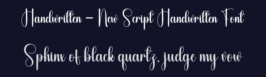 Handwritten – New Script Handwritten Font by andikastudio — Script Handwritten Font — thumbnail 2