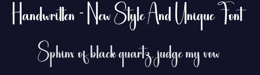 Handwritten – New Style And Unique Font by andikastudio — Script Handwritten Font — thumbnail 2
