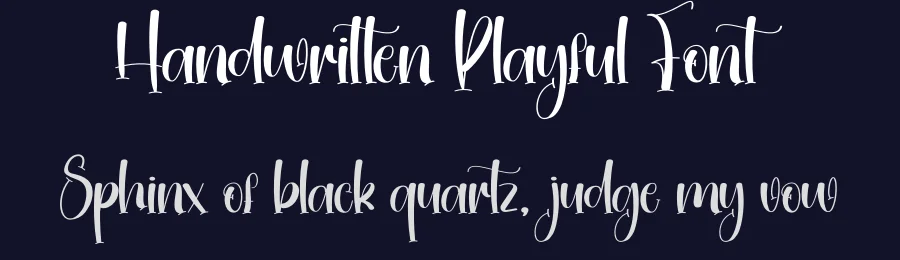 Handwritten Playful Font by creativeletter — Script Handwritten Font — thumbnail 2