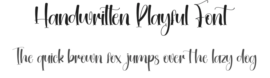 Handwritten Playful Font by creativeletter — Script Handwritten Font