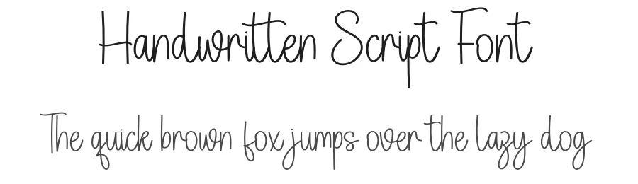 Handwritten Script Font by Store_07 — Script Handwritten Font