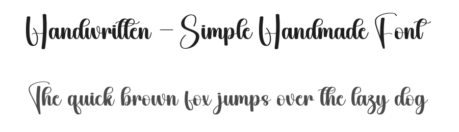 Handwritten – Simple Handmade Font by creativeletter — Script Handwritten Font