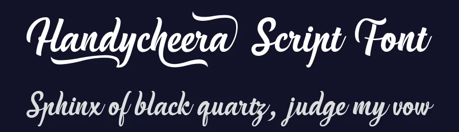 Handycheera Script Font by Situjuh Nazara — Script Handwritten Font — thumbnail 2