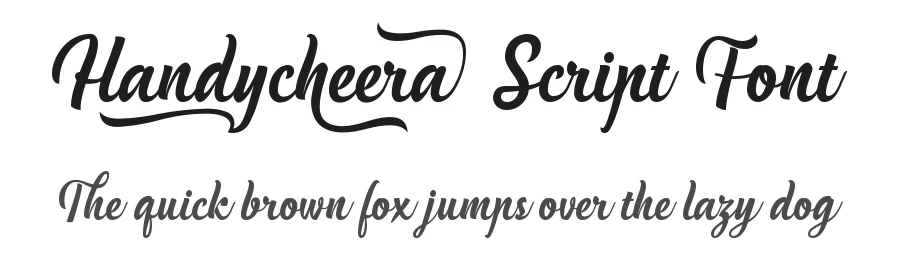Handycheera Script Font by Situjuh Nazara — Script Handwritten Font