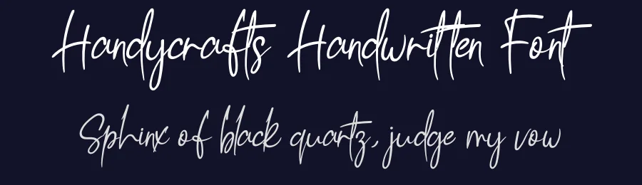 Handycrafts Handwritten Font by andikastudio — Script Handwritten Font — thumbnail 2