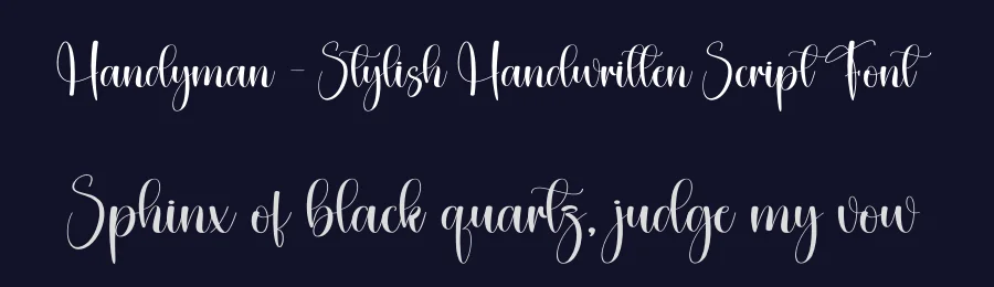 Handyman – Stylish Handwritten Script Font by creativeletter — Script Handwritten Font — thumbnail 2