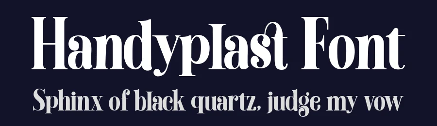 Handyplast Font by gianstudio12 — Serif Font — thumbnail 2