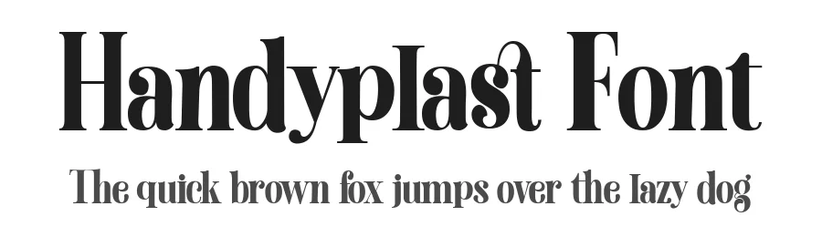 Handyplast Font by gianstudio12 — Serif Font
