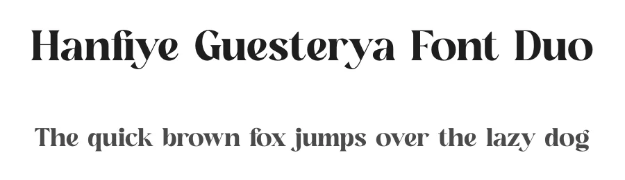 Hanfiye Guesterya Font Duo by Storytype — Serif Font