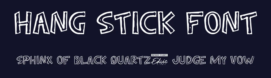 Hang Stick Font by edricstudio — Decorative Font — thumbnail 2