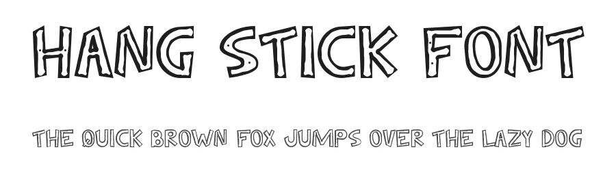 Hang Stick Font by edricstudio — Decorative Font