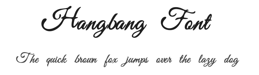 Hangbang Font by albert_kalingga — Script Handwritten Font