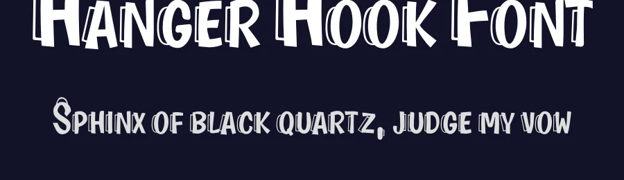 Hanger Hook Font by inermediaSTUDIO — Display Font — thumbnail 2