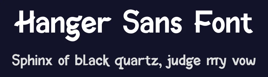 Hanger Sans Font by twinletter — Sans Serif Font — thumbnail 2