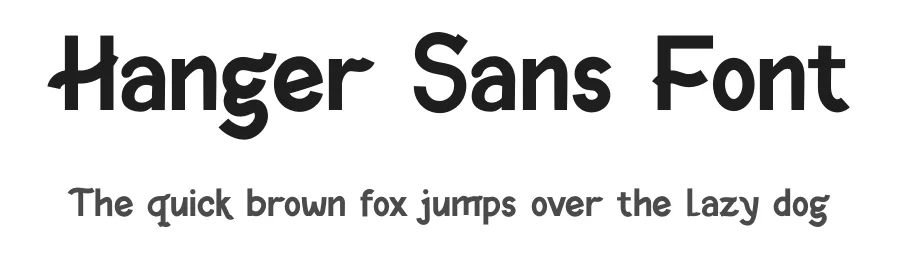 Hanger Sans Font by twinletter β Sans Serif Font