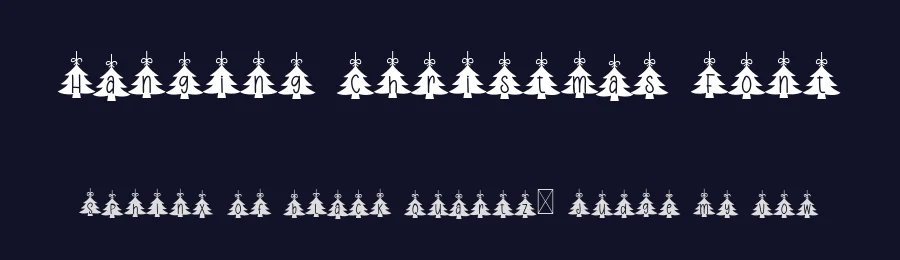 Hanging Christmas Font by bearydsgn — Decorative Font — thumbnail 2