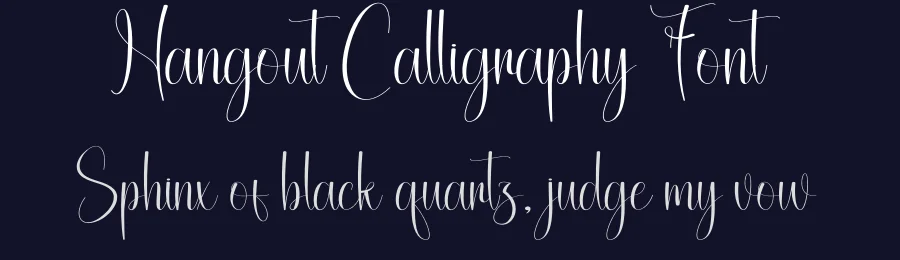 Hangout Calligraphy Font by creativeletter — Script Handwritten Font — thumbnail 2