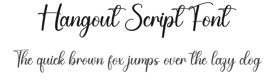 Hangout Script Font by creativeletter — Script Handwritten Font