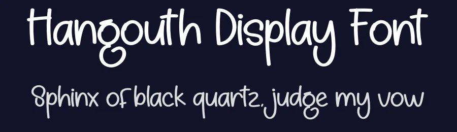 Hangouth Display Font by andikastudio — Display Font — thumbnail 2