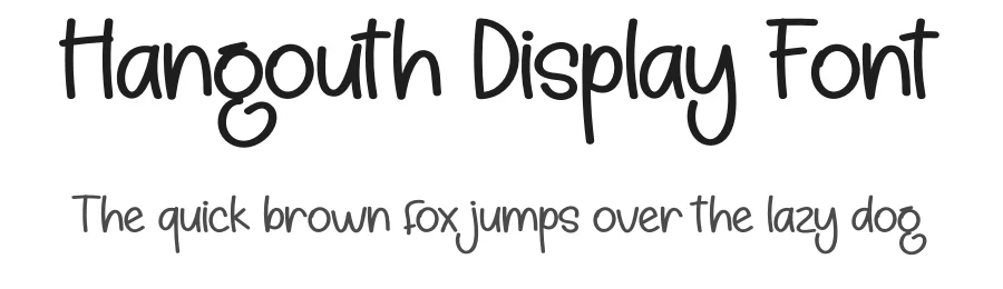 Hangouth Display Font by andikastudio — Display Font