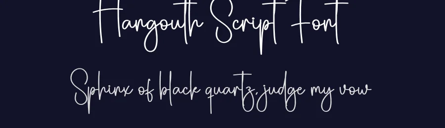 Hangouth Script Font by creativeletter — Script Handwritten Font — thumbnail 2