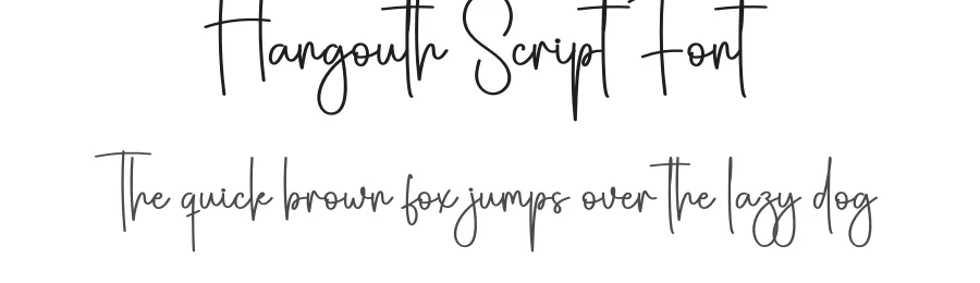 Hangouth Script Font by creativeletter — Script Handwritten Font
