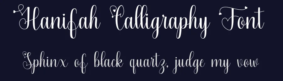 Hanifah Calligraphy Font by OCSstudio — Script Handwritten Font — thumbnail 2