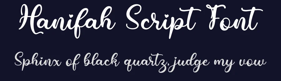 Hanifah Script Font by sugiharto1790 — Script Handwritten Font — thumbnail 2