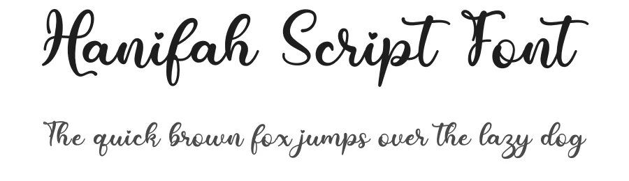 Hanifah Script Font by sugiharto1790 — Script Handwritten Font