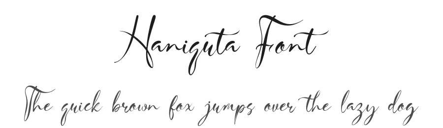 Haniquta Font by Denustudios — Script Handwritten Font