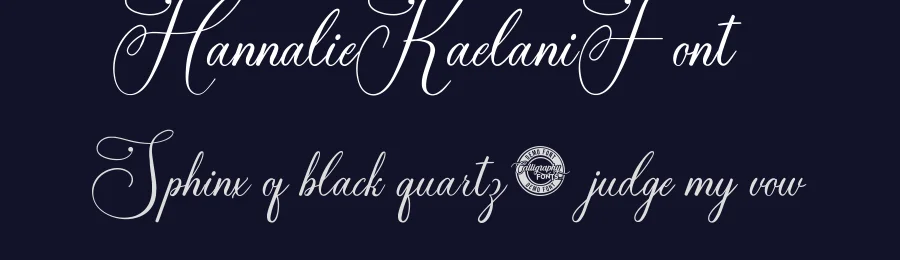 Hannalie Kaelani Font by CalligraphyFonts.net — Script Handwritten Font — thumbnail 2
