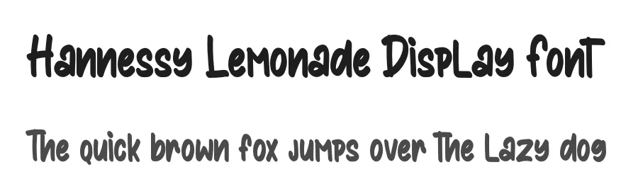 Hannessy Lemonade Display Font by stefiejustprince — Display Font