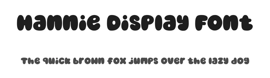 Hannie Display Font by Dantype — Display Font