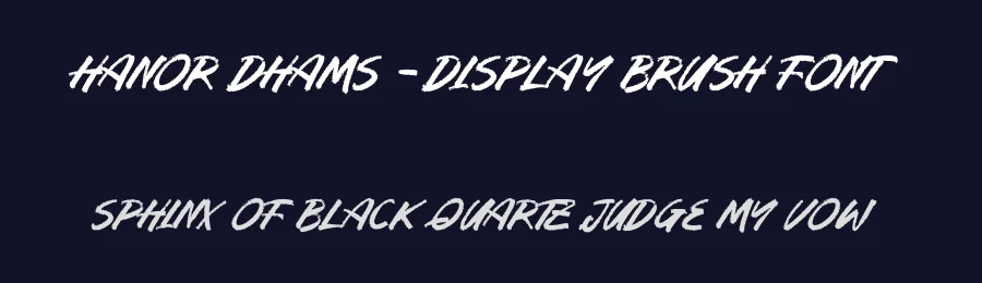 Hanor Dhams – Display Brush Font by letterenastudios — Script Handwritten Font — thumbnail 2