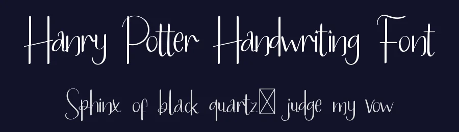 Hanry Potter Handwriting Font by edricstudio — Script Handwritten Font — thumbnail 2