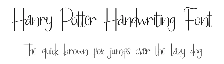 Hanry Potter Handwriting Font by edricstudio — Script Handwritten Font