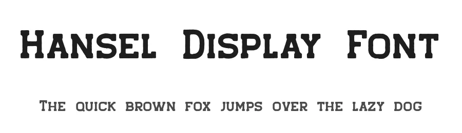 Hansel Display Font by Viaction Type — Display Font