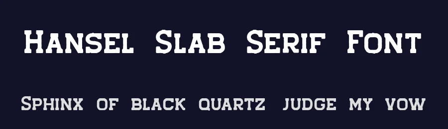 Hansel Slab Serif Font by Viaction Type.Co — Slab Serif Font — thumbnail 2