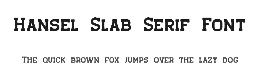 Hansel Slab Serif Font by Viaction Type.Co — Slab Serif Font