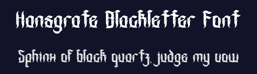 Hansgrate Blackletter Font by Dhabee — Blackletter Font — thumbnail 2